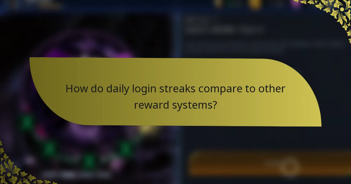 How do daily login streaks compare to other reward systems?